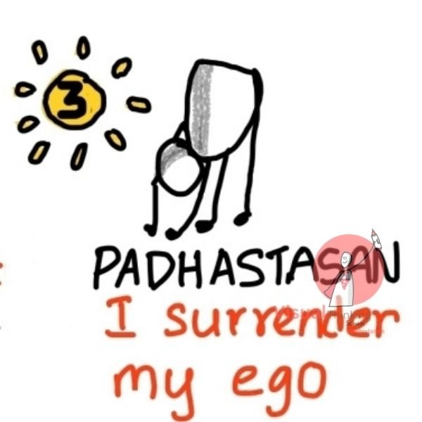 surya namaskar sketch notes