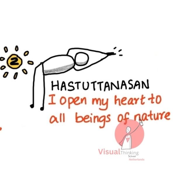 surya namaskar sketch notes