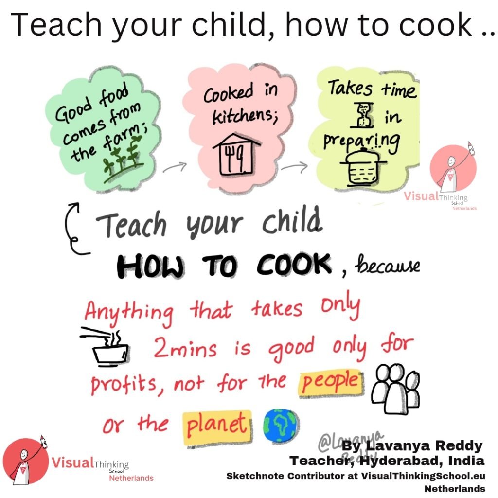 teach your child how to cook