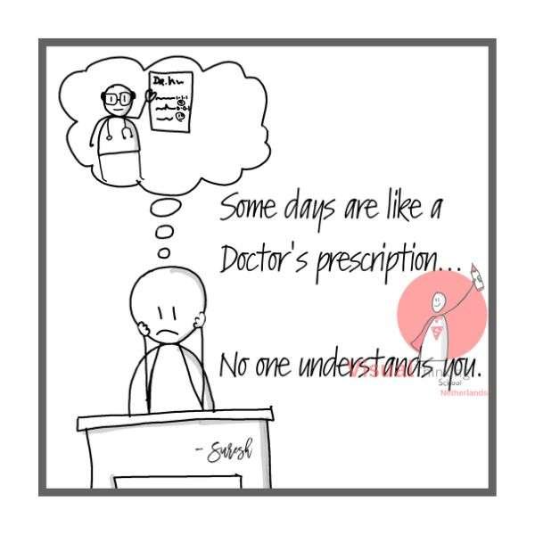 While some days may feel like a doctor's prescription – illegible and misunderstood – it's important to remember that understanding and connection are possible.