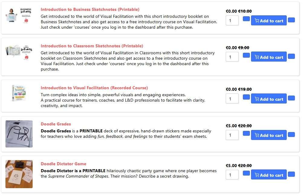 shop visual facilitation products